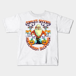 Santa's Spooky Halloween Stopover Kids T-Shirt